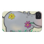 cute hippie hippo case-mate iphone 4 case