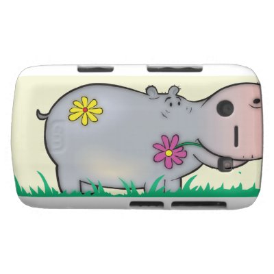 cute hippie hippo blackberry bold cases Casemate_case