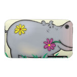 cute hippie hippo iphone 3 case-mate case