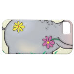 cute hippie hippo iPhone 5 covers