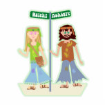 Cute Hippie Sculpture Cut Out
