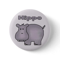 Cute Hippo Buttons