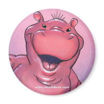 Cute Hippo Magnet