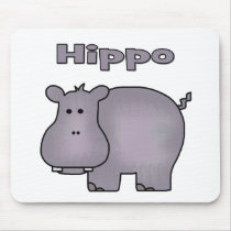 Cute Hippo Mouse Pad