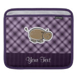 Cute Hippo; Purple Sleeve For iPads
