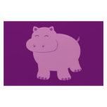 Cute Hippo Stationery Design