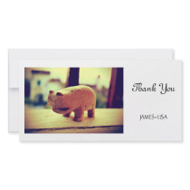 Cute Hippo Toy Picture Card