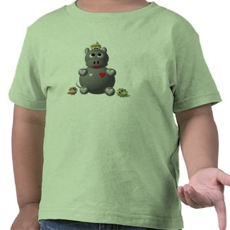 Cute Hippo with Hamsters! T Shirt