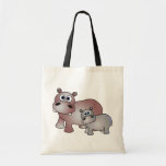 Cute Hippos Mom and Baby Bag