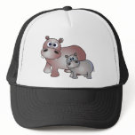 Cute Hippos Mom and Baby hats