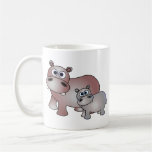 Cute Hippos Mom and Baby Mug