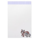 Cute Hippos Mom and Baby Stationery