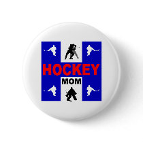 Cute hockey pinback button