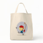 cute hockey kid cartoon bags