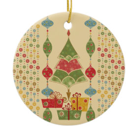 Cute Holiday Christmas Tree Ornaments Presents