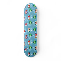 Cute Holiday Penguin Pattern Skate Boards