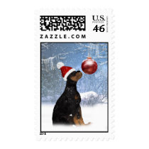 Cute Holiday Postage Stmap - Rottweiler Puppy