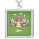 Cute Honey Love Bear Necklace