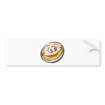 cute honeydew melon bumper stickers