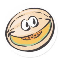 cute honeydew melon stickers