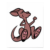 cute hopping kangaroo posters by doonidesignsanimals cute hopping kangaroo posters