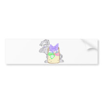 Cute Hoppy Easter Bunny Design bumper stickers