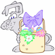 Cute Hoppy Easter Bunny Design photo sculptures by doonidesigns Cute Hoppy Easter Bunny Design photo sculptures