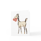 Cute Horse Foal Valentine's Day Card