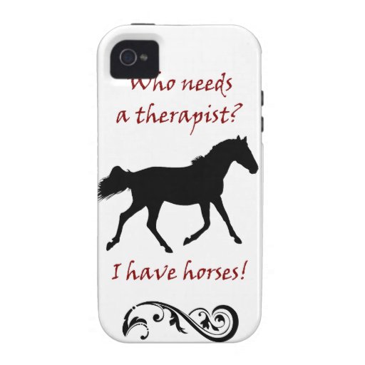 Cute Horse Therapist iPhone 4/4S Case-Mate Case