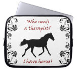Cute Horse Therapist Laptop Electronics Sleeve Computer Sleeve