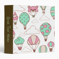 Cute Hot Air Balloons Pattern binders