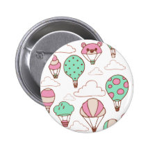 Cute Hot Air Balloons Pattern Pin