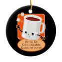Cute Hot Cocoa Mug Christmas Ornament ornament