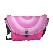 Cute Hot Pink Spiral Monogram Messenger Bag messenger bags