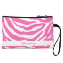 Cute Hot Pink Zebra Stripes Girly Bagette Wristlet Clutch at  Zazzle