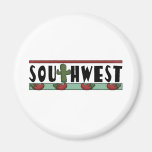 Cute Hot Red Chili Peppers - American Southwest Refrigerator Magnet