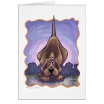 Cute Hound Dog Greeting Card