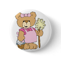 Cute House Cleaning Bear Pins