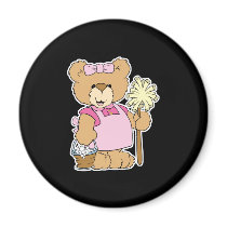 Cute House Cleaning Bear magnets