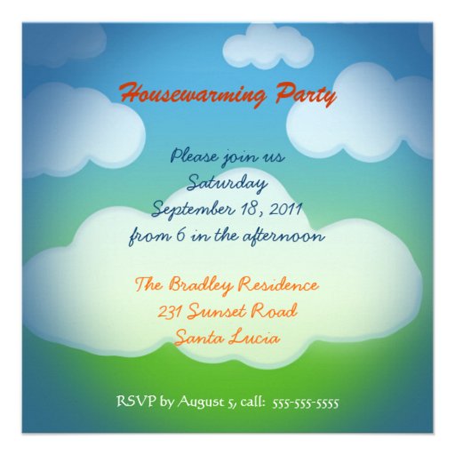 Cute Housewarming Party Invitation