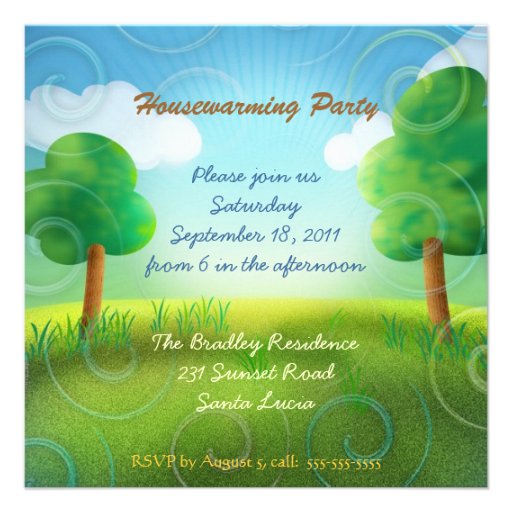 Cute Housewarming Party Invitation