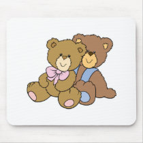 Cute Hugging Friends Bears Mouse Pads