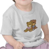 Cute Hugging Friends Bears Tshirt