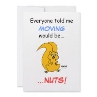 Cute Humourous Change of Address Card invitation