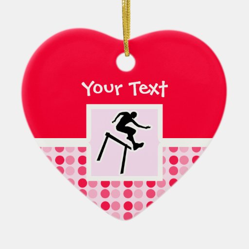 Cute Hurdler Christmas Ornament
