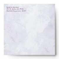 Cute Hydrangea Wedding Invitation Square Envelope envelope