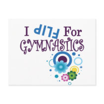 Cute I Flip for Gymnastics Apparel and Gifts Postcard
