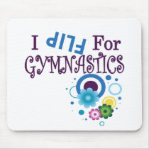 Cute I Flip for Gymnastics Mousepad