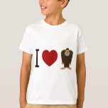 CUTE! I LOVE <3 BIGFOOT design - Finding Bigfoot T-Shirt