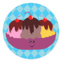 Cute Ice Cream Bowl stickers by toxiferous Cute Ice Cream Bowl stickers